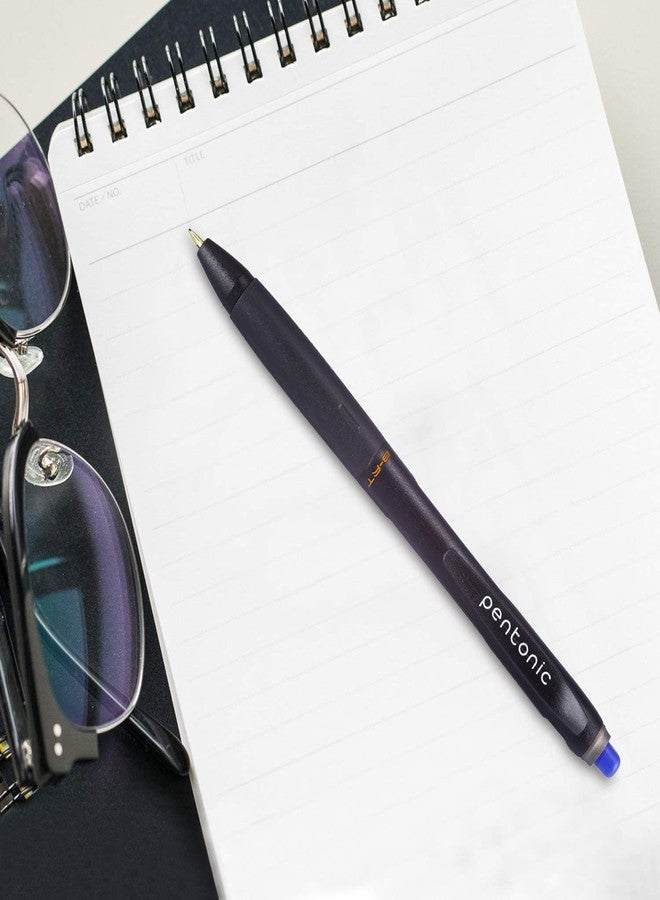 linc Pentonic B-RT 0.7mm Retractable Ball Point Pen Blister Pack | Blue Ink | Set of 10 x 3 Packs - Image 3