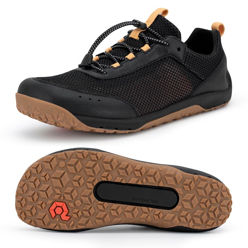 Pulltop Men's Barefoot Water Shoes | Quick-Dry | Lightweigh Wide Zero Drop Self-Draining Sole Amphibious Sneakers Black-Gum Size 13 - Image 1