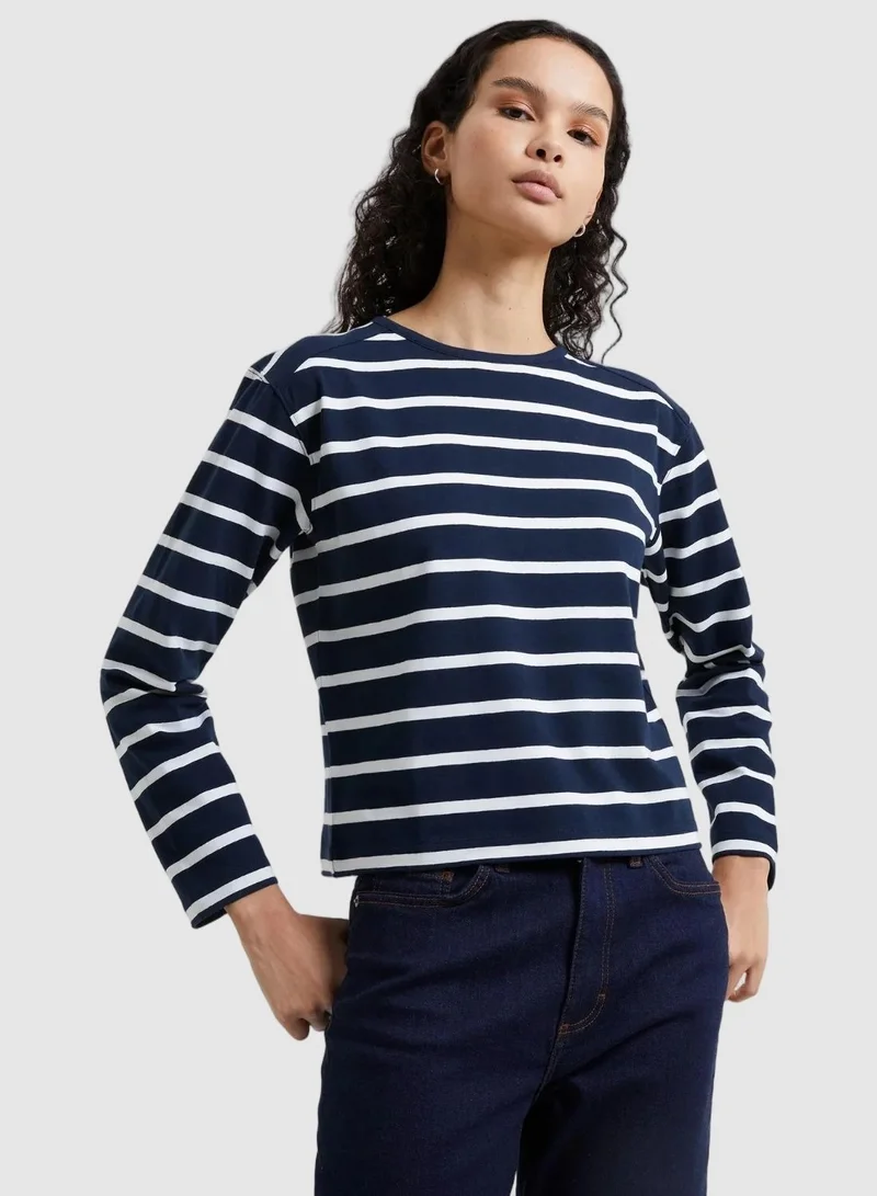 French Connection Rallie Stripe Crew Neck T-Shirt