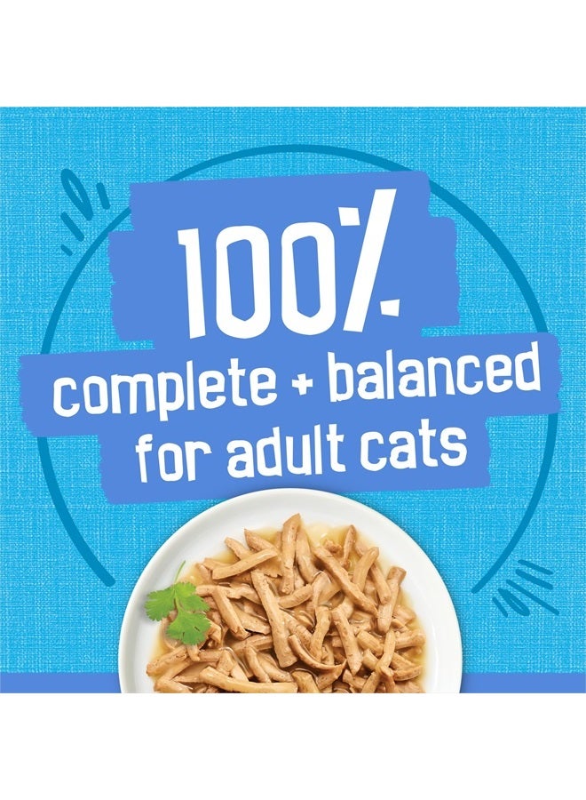 Friskies Purina Friskies Wet Cat Food, Shreds With Ocean Whitefish & Tuna in Sauce - (Pack of 24) 5.5 oz. Cans - Image 5