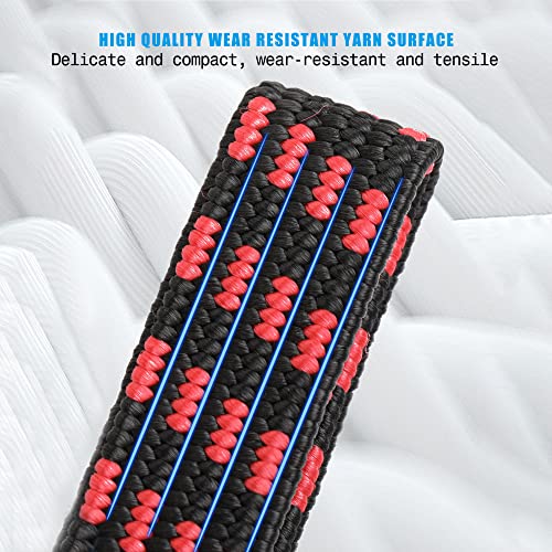 MOLADRI Heavy Duty Bungee Straps with Hooks, 80 inch Long Adjustable Cords,4 Pack Flat Nylon Rubber Elastic Rope with Length Adjustment Metal Buckle for Outdoor Camping Bikes Luggage Rack (Red) - Image 4