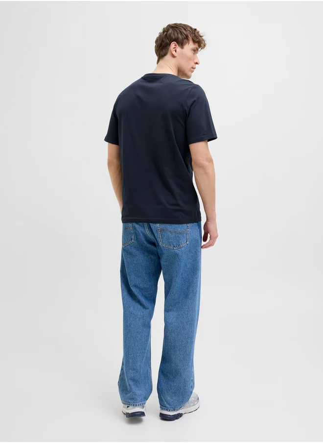 JACK & JONES Slogan Print Crew Neck T-Shirt