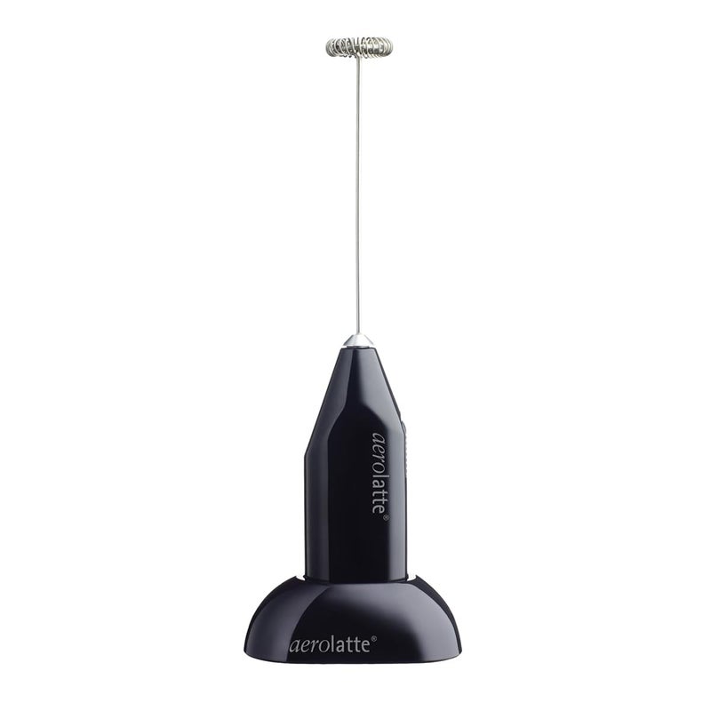 Aerolatte Milk Frother with Counter Stand The Original SteamFree Frother Black