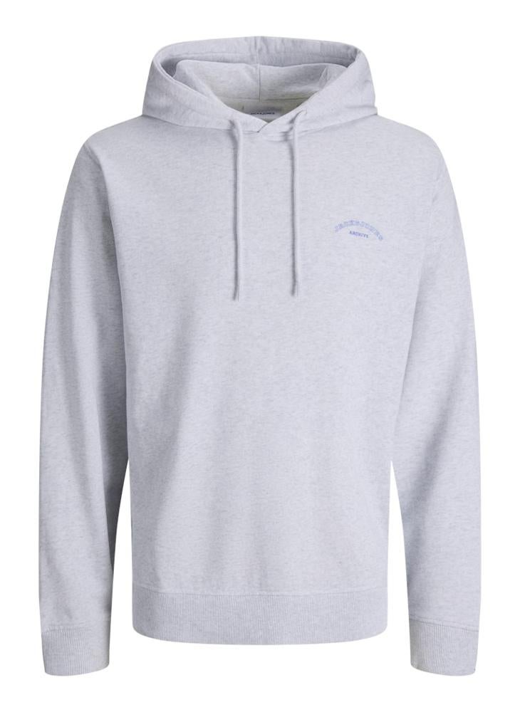 جاك اند جونز سويت شيرت بغطاء رأس بقصة مريحة وشعار