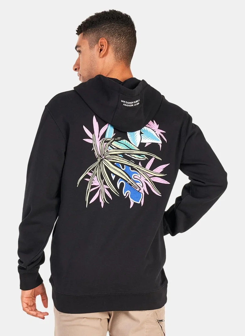 VANS Men's Anaheim Print Mash Up Pullover hoodie