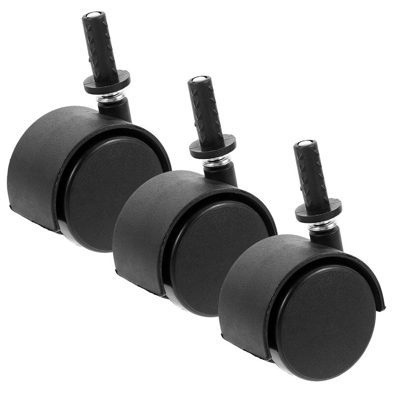 3 قطع من عجلات المكانس الكهربائية الدوارة منخفضة الضوضاء مقاس 40 مم لعجلات الأثاث للاستخدام الصناعي والسكني - Image 1