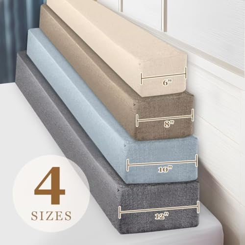 NANGELRN Bed Gap Filler,High-Density Bed Crack Filler with Removable Cover,Mattress Extender for Headboard Gap,Spacer Filler Between Mattress and Wall,Bed Wedge Gap Filler,Full Size,Beige,39"x4"x6" - Image 5