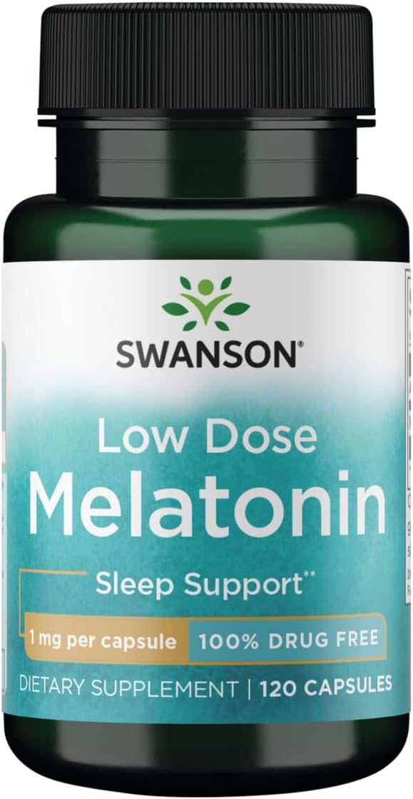 SWANSON Low Dose Melatonin Sleep Support Capsules for Adults - Image 1