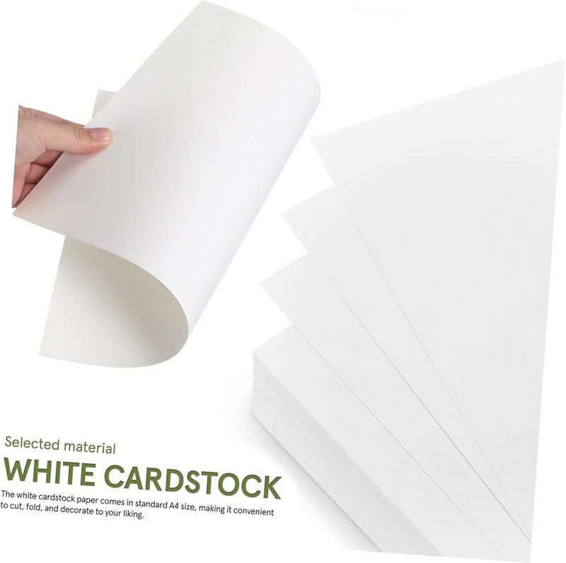 ورق البطاقات الأبيض 50 ورقة بالجملة للحرف اليدوية وتجميع الصور - Image 3