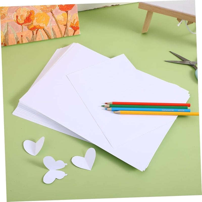 ورق البطاقات الأبيض 50 ورقة بالجملة للحرف اليدوية وتجميع الصور - Image 5