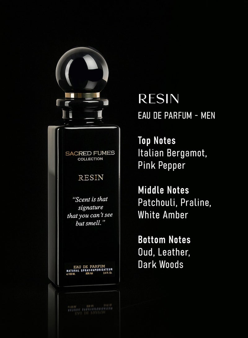 ديفينا مجموعة ساكريد فومز راتنج ١٠٠ مل - عطر بولد عود للرجال، عطر يدوم طويلاً - Image 3