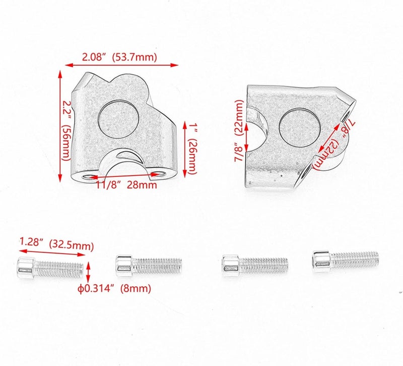 DEMULAX 30mm Handlebar Risers for Suzuki V-Strom - Image 2