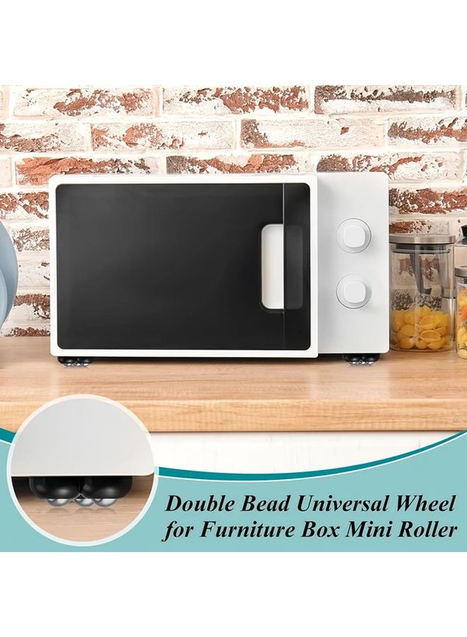24Pcs Transparent Mini Self Adhesive Caster Wheels 360 Swivel Appliance Rollers For Kitchen Home - Image 5