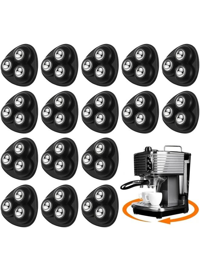 24Pcs Transparent Mini Self Adhesive Caster Wheels 360 Swivel Appliance Rollers For Kitchen Home - Image 2