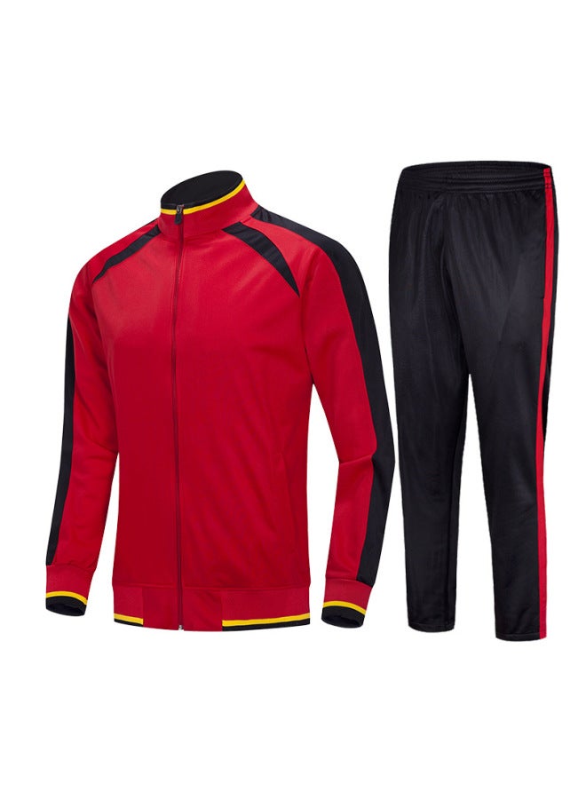 Autumn And Winter Adult Leisure Sports Suit Custom Gold Velvet Long Sleeve Collar Coat Running Training Team Logo