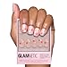 Glamnetic Press On Nails - Pretty Bloom Spring Nails | Glossy, Semi-Transparent Short Squoval Fake Nails with Flower Accents, Salon Quality | 15 Sizes - 30 Nail Kit with Glue - Image 2