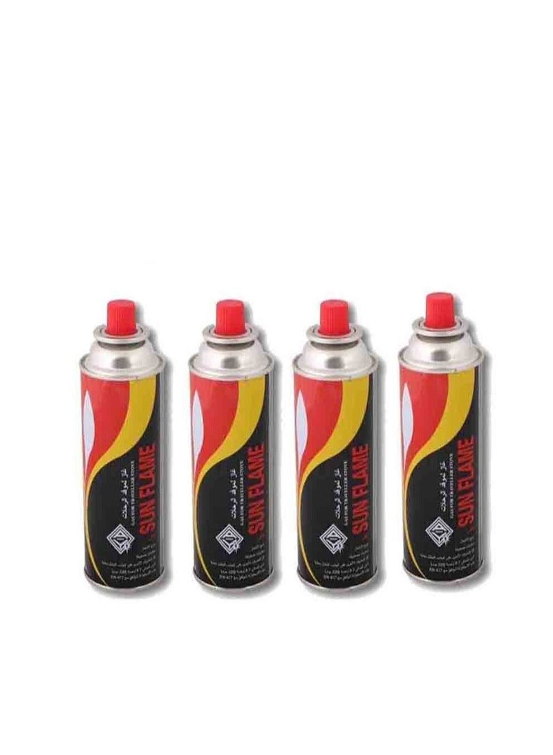 ال سي شواية غاز محمولة مع اربع عبوات غاز للرحلات والشواء الخارجي - Image 2