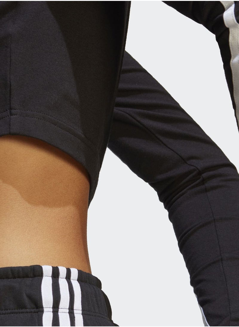Adidas - 3 Stripe Future Icon Mock Neck Top - Image 1