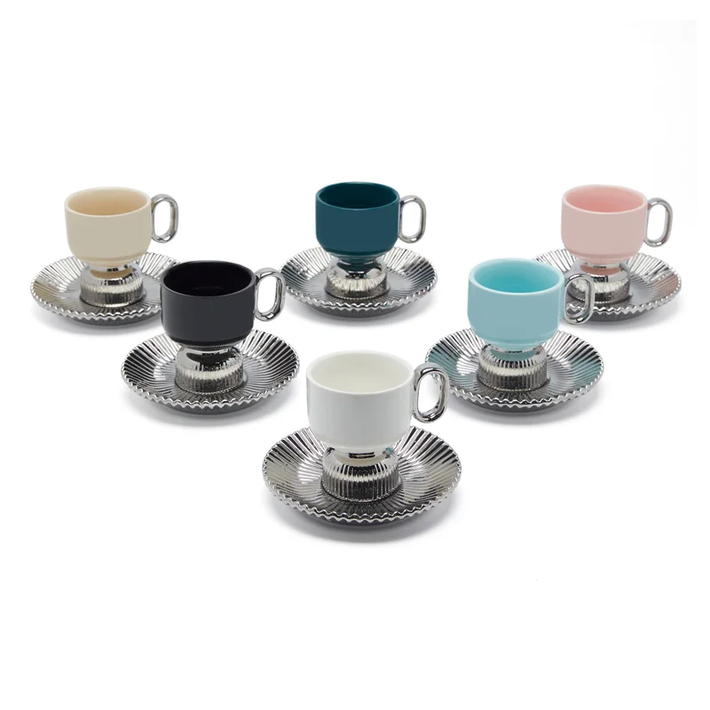 Simply Kitchen Rabat Plane Coffee Cup & Saucer Set