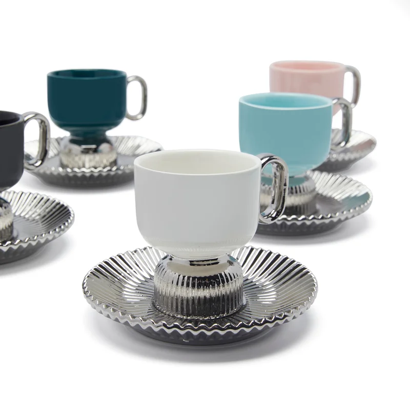 Simply Kitchen Rabat Plane Coffee Cup & Saucer Set