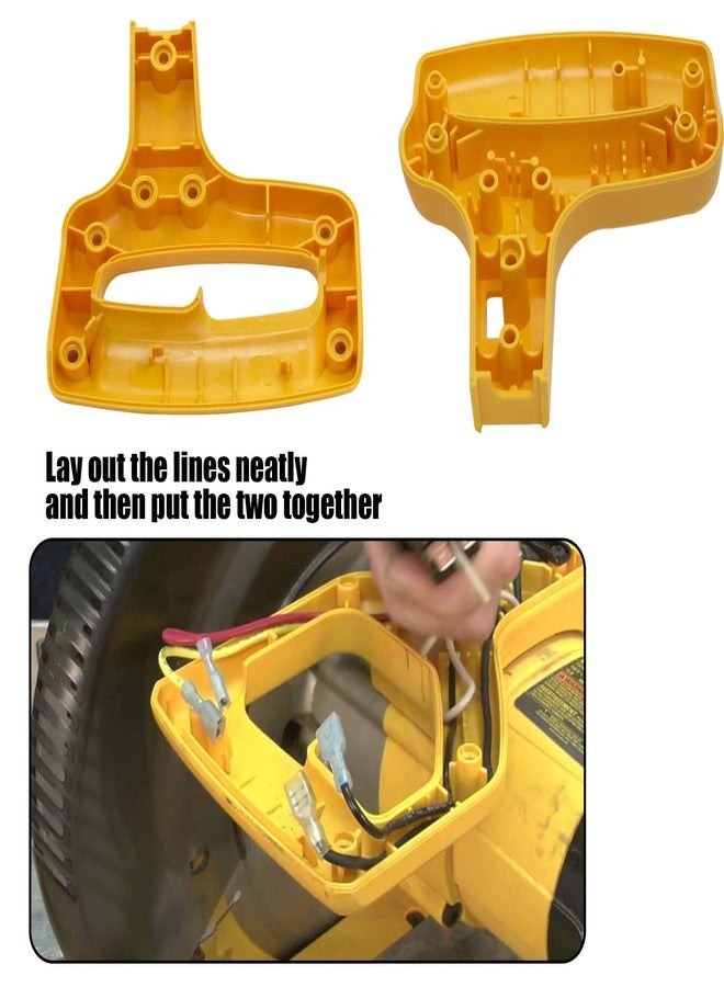 FBULWSEC 153755-01 Clamshell,Miter Saw Handle for DeWalt DW708 DW708 DW708 DW708-B2 DW708-BR Crosscut Miter Saw - Image 5