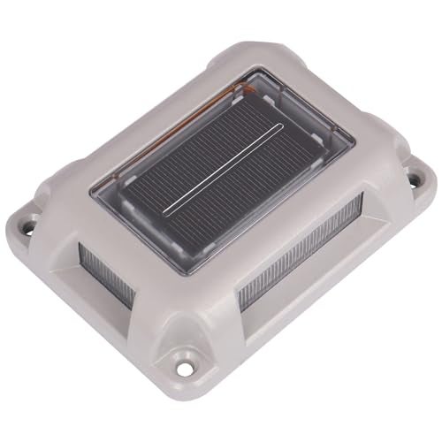 Gigawatts GW-709 Solar Road Stud Light with Lens with 2V/0.3W Panel 1.2V/1200mAh Ni-MH AA Battery Ground Lamp IP65 Deck Lantern for Garden Pathway Patio Yard (Pack of 1) - Image 1