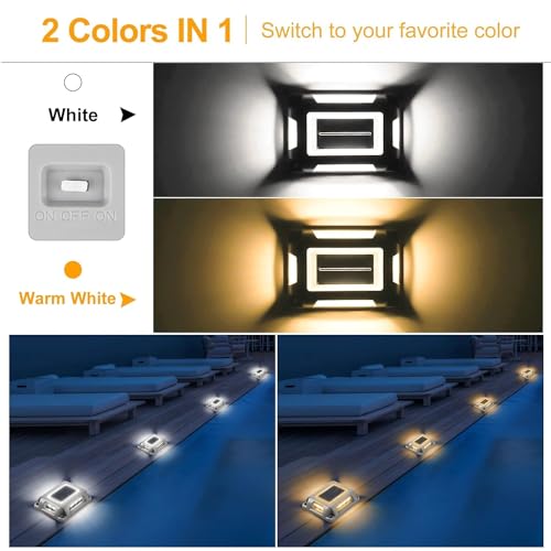 Gigawatts GW-709 Solar Road Stud Light with Lens with 2V/0.3W Panel 1.2V/1200mAh Ni-MH AA Battery Ground Lamp IP65 Deck Lantern for Garden Pathway Patio Yard (Pack of 1) - Image 4