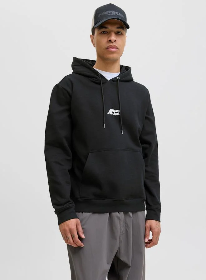 JACK & JONES Jack & Jones JCotier Printed Hoodie with Drawstring
