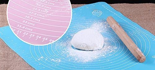 Inditradition Silicon Fondant Rolling Mat Large Baking Sheet Stretchable 48 x 38 CM Pack of 1 MultiColor - Image 5