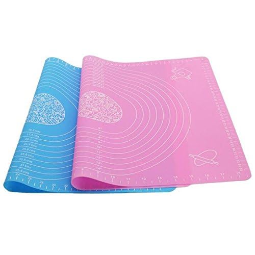 Inditradition Silicon Fondant Rolling Mat Large Baking Sheet Stretchable 48 x 38 CM Pack of 1 MultiColor - Image 3