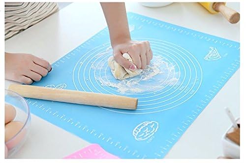 Inditradition Silicon Fondant Rolling Mat Large Baking Sheet Stretchable 48 x 38 CM Pack of 1 MultiColor - Image 2