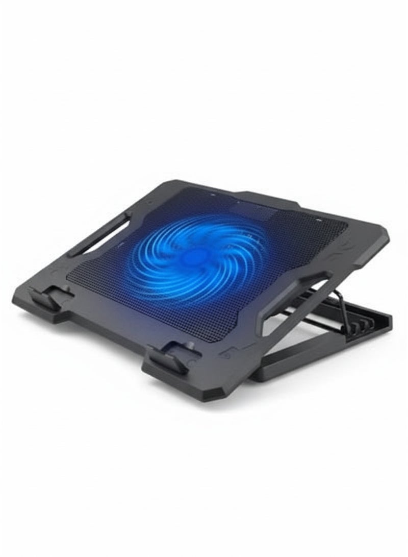 CRASH C1000 17-Inch Backlit Laptop Cooling Stand with LED Lights, Metal Mesh Design, Adjustable, for Optimal Usage Comfort - Image 2