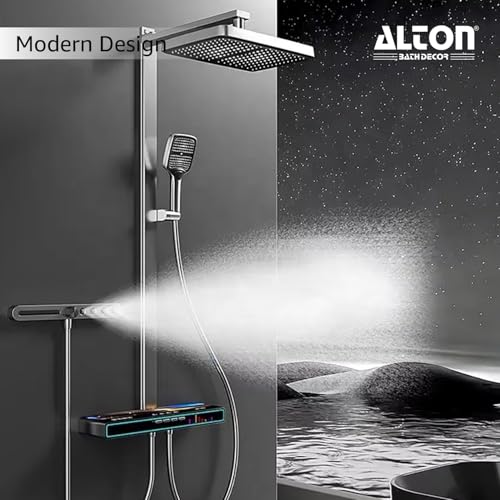 ALTON SHR22520, ABS, Panel Shower with Dual Function and 1.5 Meter Hose Pipe | Shower Head | Bathroom Panel Shower | Chrome - Image 2