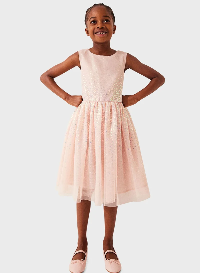 H&M Sequin Tulle Dress