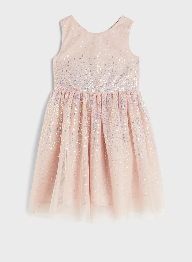 H&M Sequin Tulle Dress