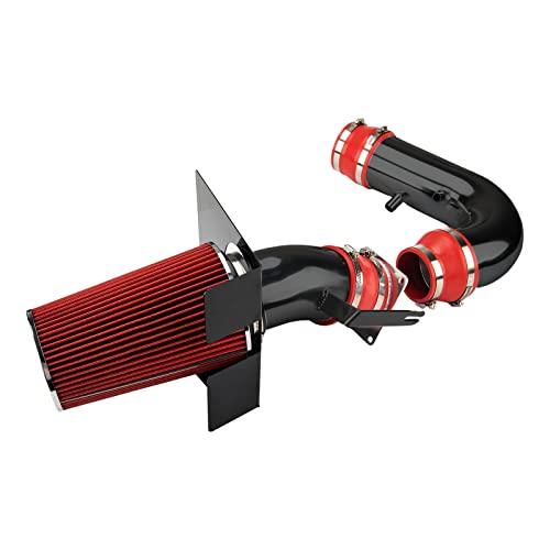 ZonCar Cold Air Intake System 4“ High Flow Inlet for 1997-2003 Ford F-150 4.6/5.4L, Expedition 4.6L, F-250 5.4L Black - Image 1