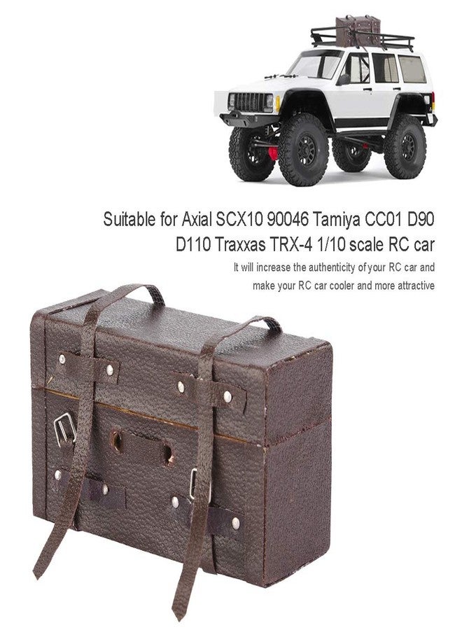 Dilwe RC Luggage Box, Wood 1/10 Scale RC Climbing Truck Model Luggage Carry Case Bag for RC 4WD D90 D110 - Image 3