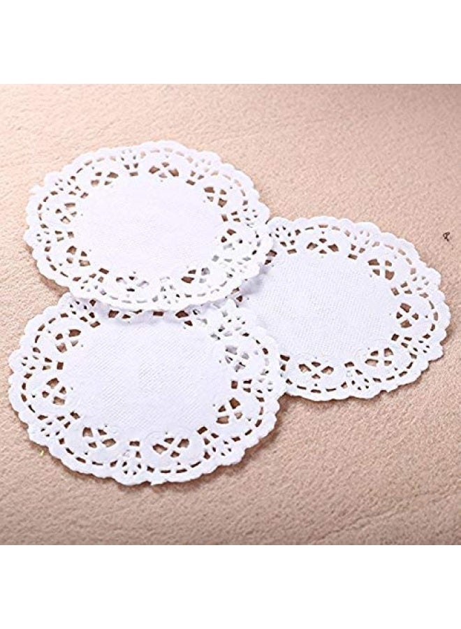 CHICIEVE مفارش ورقية دائرية من الدانتيل مقاس 3.5 بوصة، عبوة من 250 قطعة من إنتاج Chicieve - Image 3