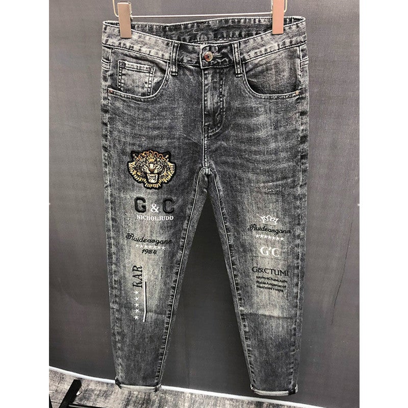 Unisex Casual Daily Denim Jeans - Image 4