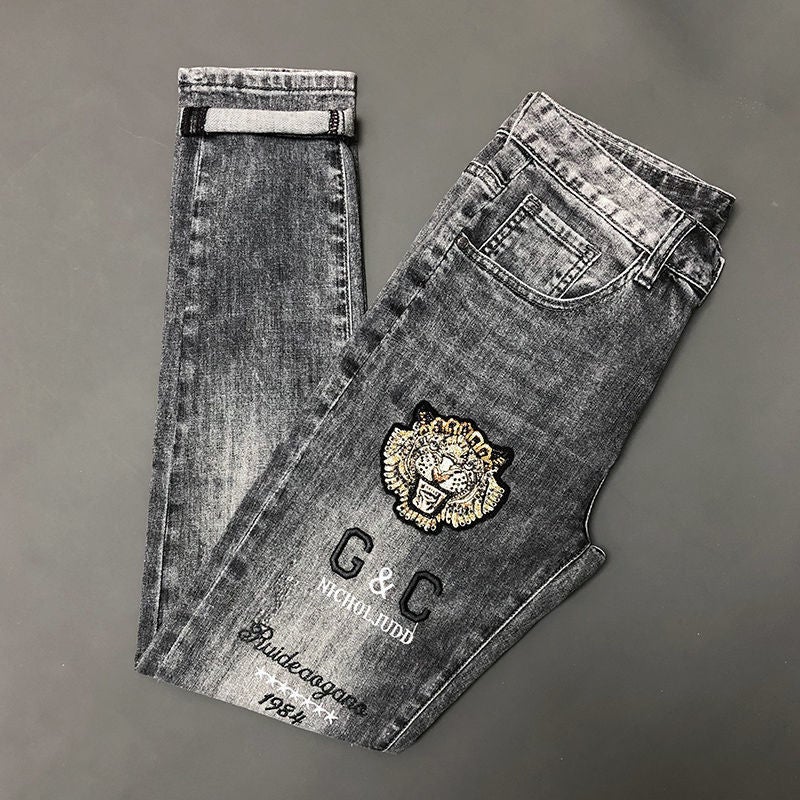 Unisex Casual Daily Denim Jeans - Image 1