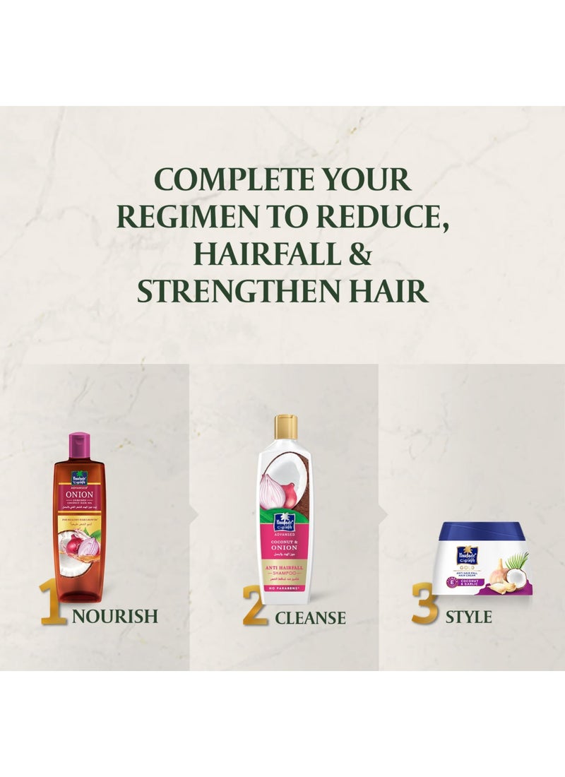 Parachute Advansed Anti-Hairfall Shampoo With Onion And Coconut 340ml - Image 5