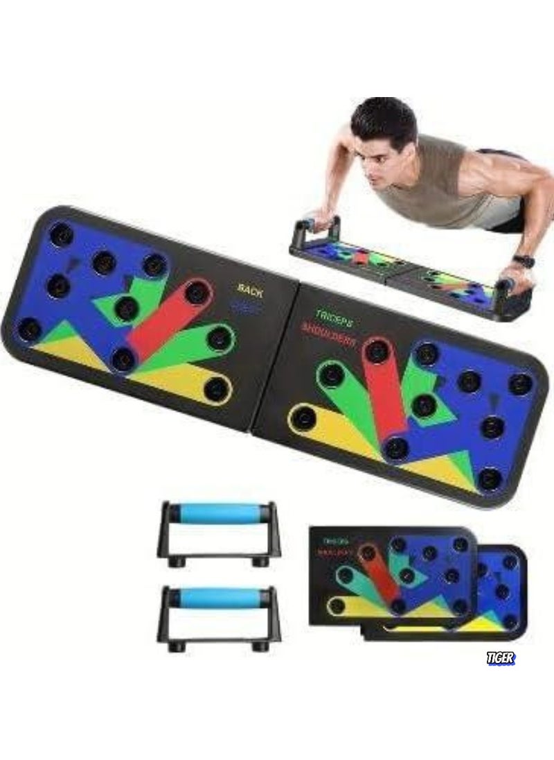 TIGER Strength Max Push-up Board – Multi-Functional Home Workout Bar System, Portable Gym for Men and Women, Barbell Chest Muscle Exercise, Fat Burner – Ideal Gift for Boyfriend and Fitness Enthusiasts  - Image 2