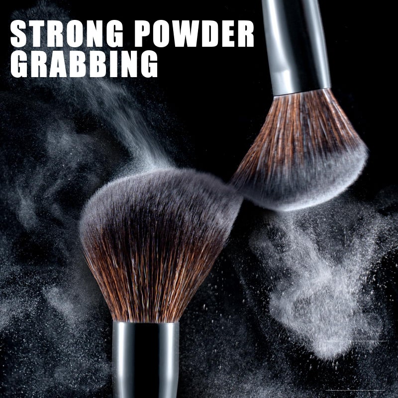 LORYP Black Makeup Brushes Set 21Pcs Powder Blush Foundation Concealer Highlighter Brush Vegan Pro Face and Eye Brush Kit - Image 5