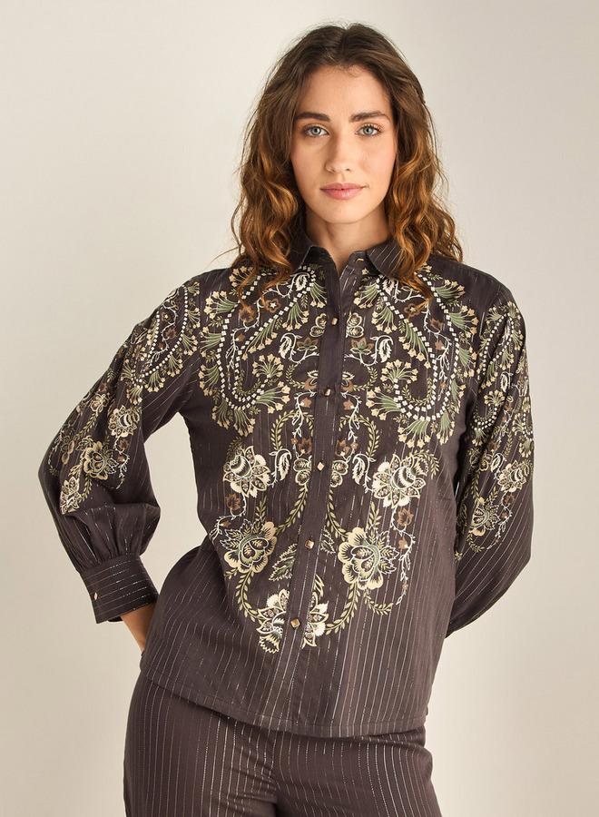 سبلاش فيڤ طقم بيجامة بطبعة بيزلي - Image 2