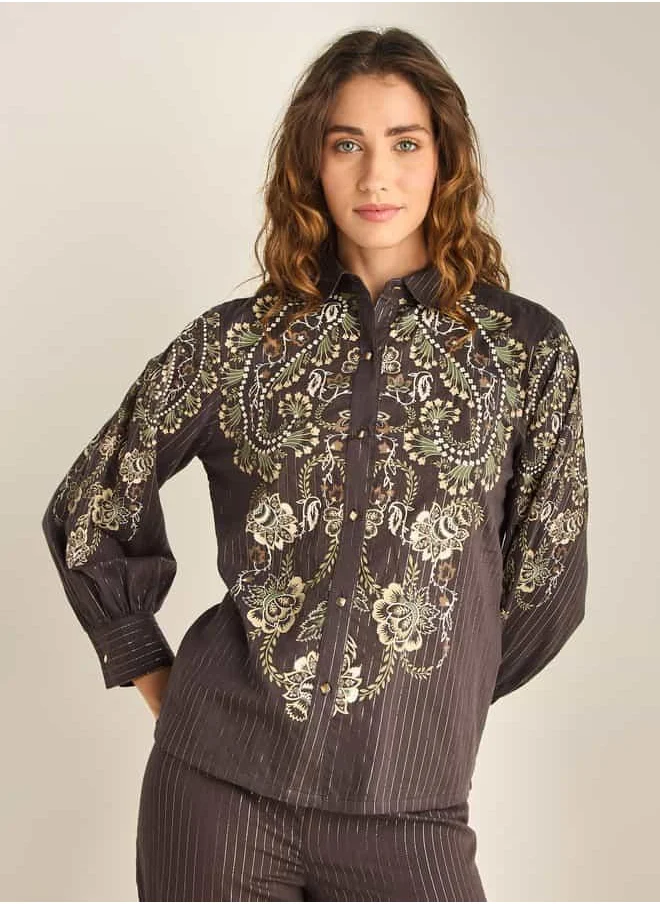 فاف Paisley Print Pyjama Set