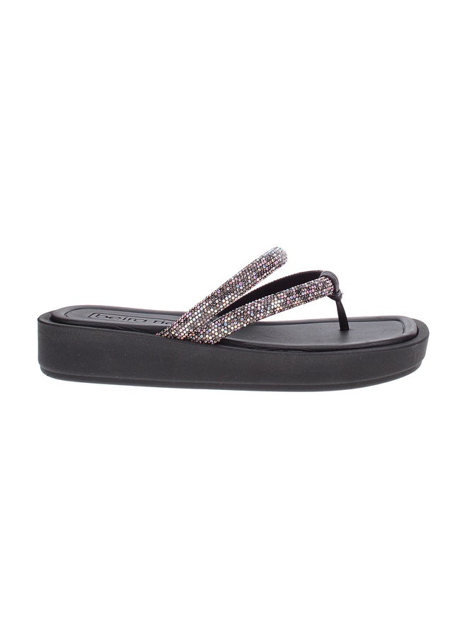 Beira Rio Embellished Flat Sandals - Image 1
