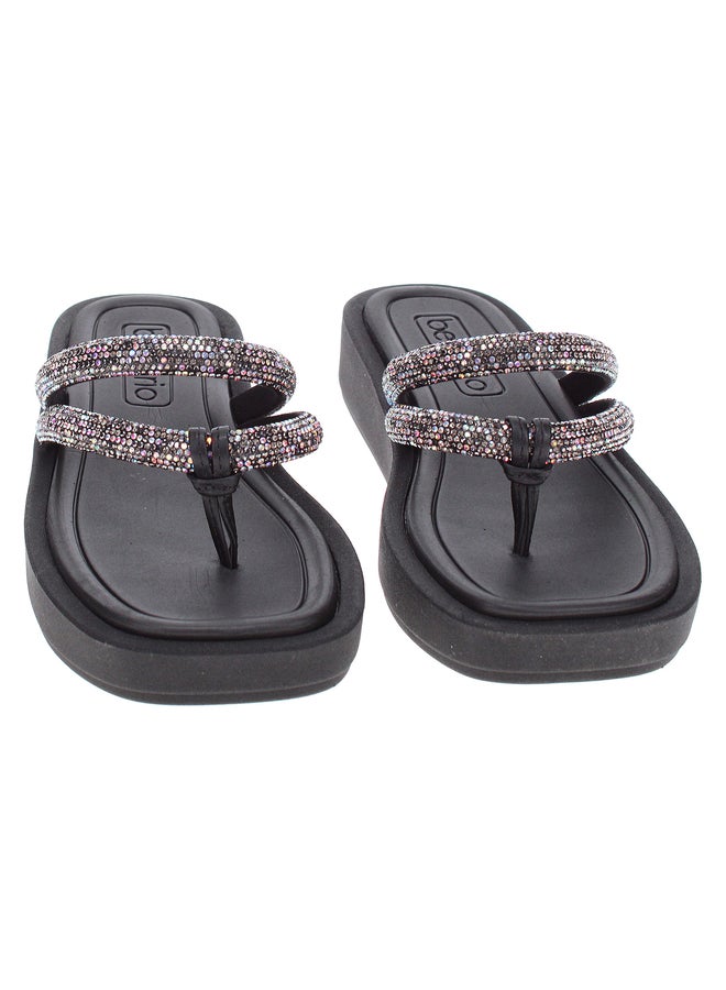 Beira Rio Embellished Flat Sandals - Image 3