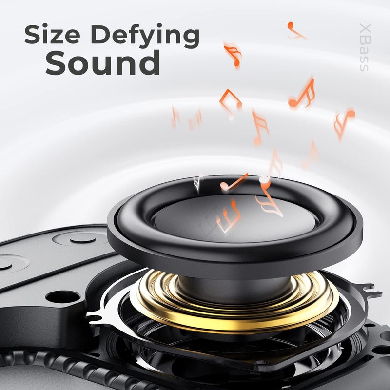 Tribit StormBox Micro 2 المحمولة مكبر صوت بلوتوث: 90dB صوت عالي عميق باس IP67 مقاوم للماء المدمج في حزام BT 5.3 مكبر صوت صغير ، 12H وقت اللعب في الهواء الطلق / التخييم / ركوب الدراجات ، 120ft بلوتوث نطاق (أزرق) - Image 2