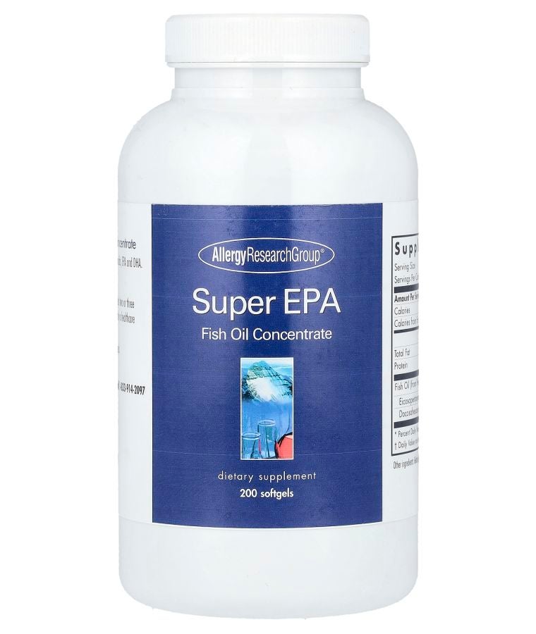 Allergy Research Group Super EPA Fish Oil Concentrate 200 Softgels