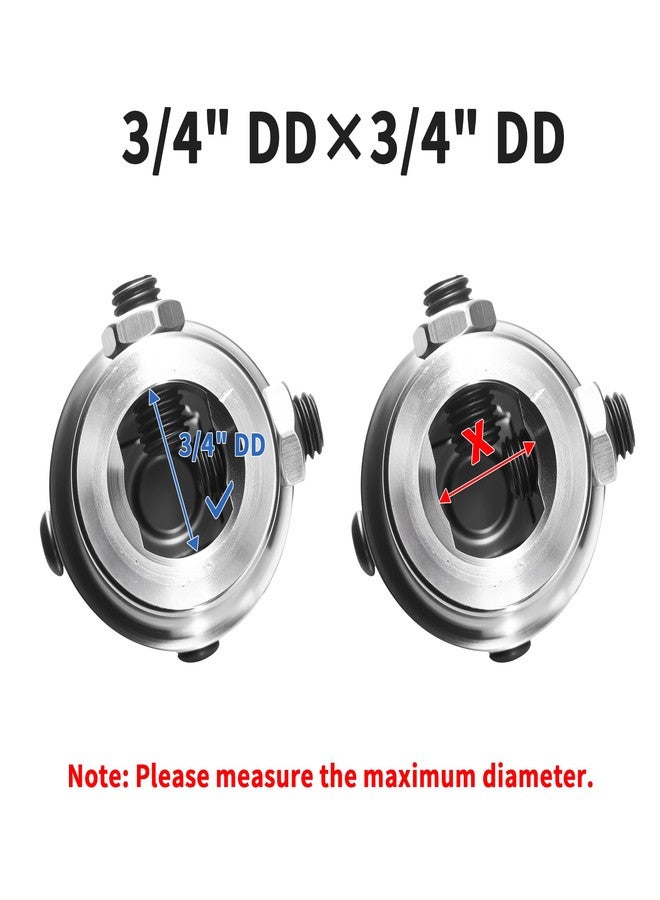 RABROPAR 3/4 DD X 3/4 DD Steering U Joint Powder Coated Universal Steering Shaft Chrome Steel - Image 3